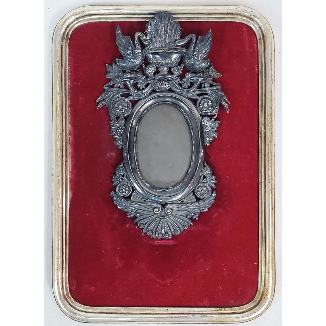 Old Silver Picture Frame: Old Silver Picture Frame. Condition: As Found w/ Tarnish. Dimensions: Sight-8" x 5". Frame-11.5" x 8.25". Provenance: From a Long Island, NY Home. Please note the absence of a Condition Report does no