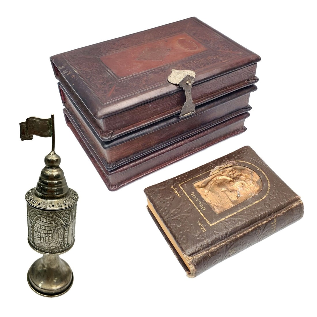 Judaica Lot of 3 Items Incl. Etrog Box and Torah (1 of 6)