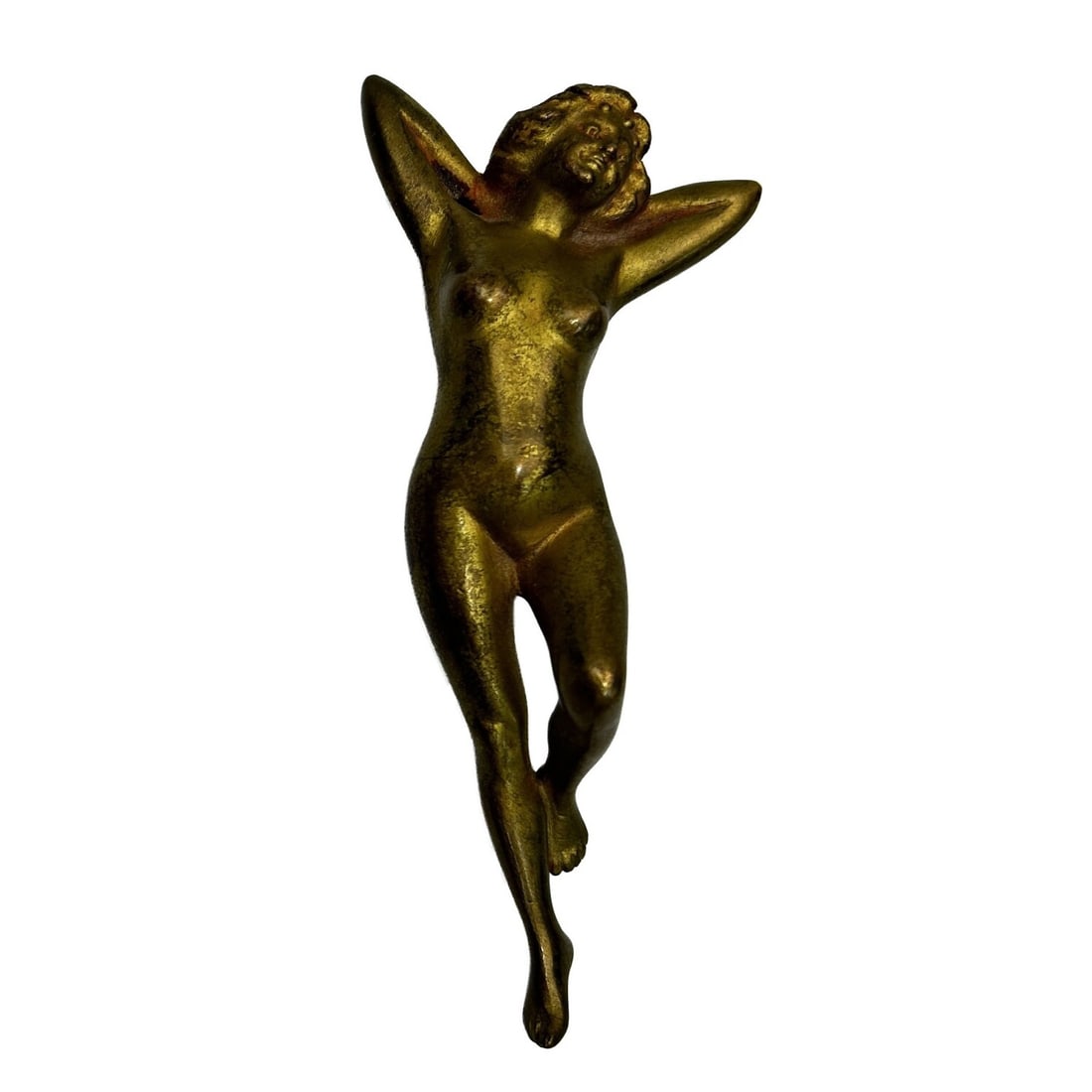 Vintage Miniature Bronze Figure of a Nude Woman: Vintage Miniature Bronze Figure of a Nude Woman.Condition: Generally Good. Dimensions: L-4". Provenance: From a Long Island, NY Home.Please note the absence of a Condition Report does not imply that t