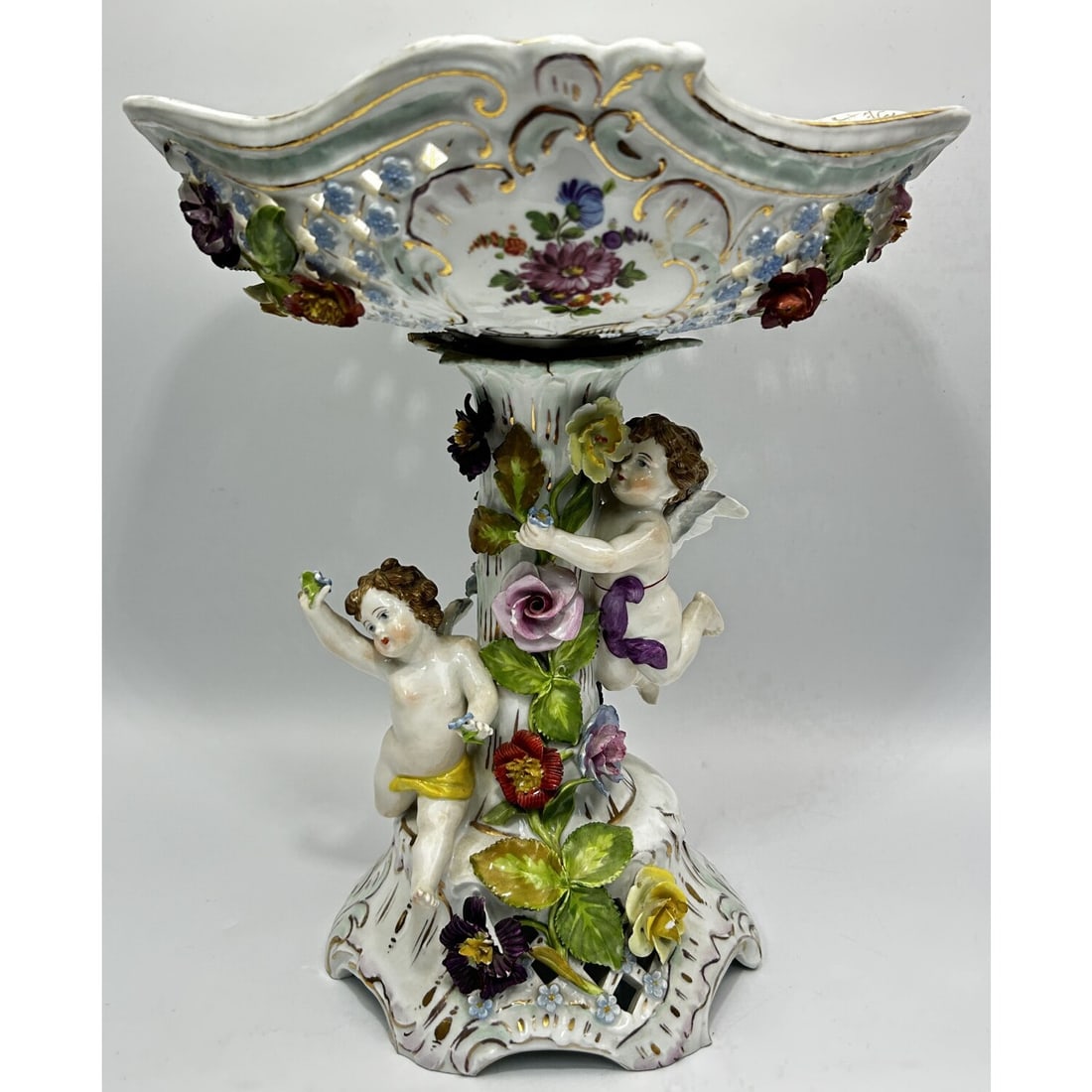 Vintage Dresden Large Porcelain Centerpiece (1 of 5)