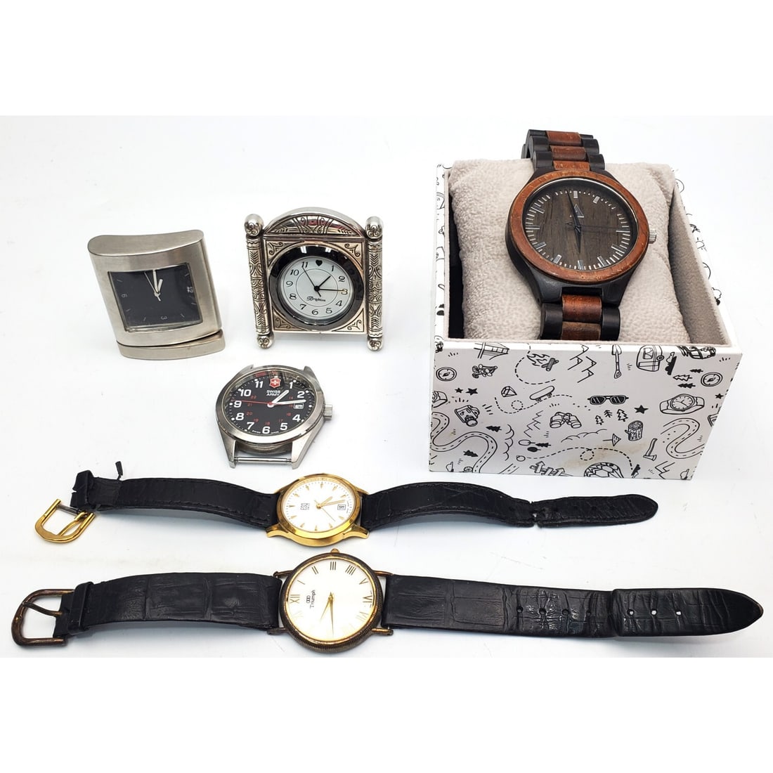 Lot of Vintage Watches & a Clock (1 of 4)