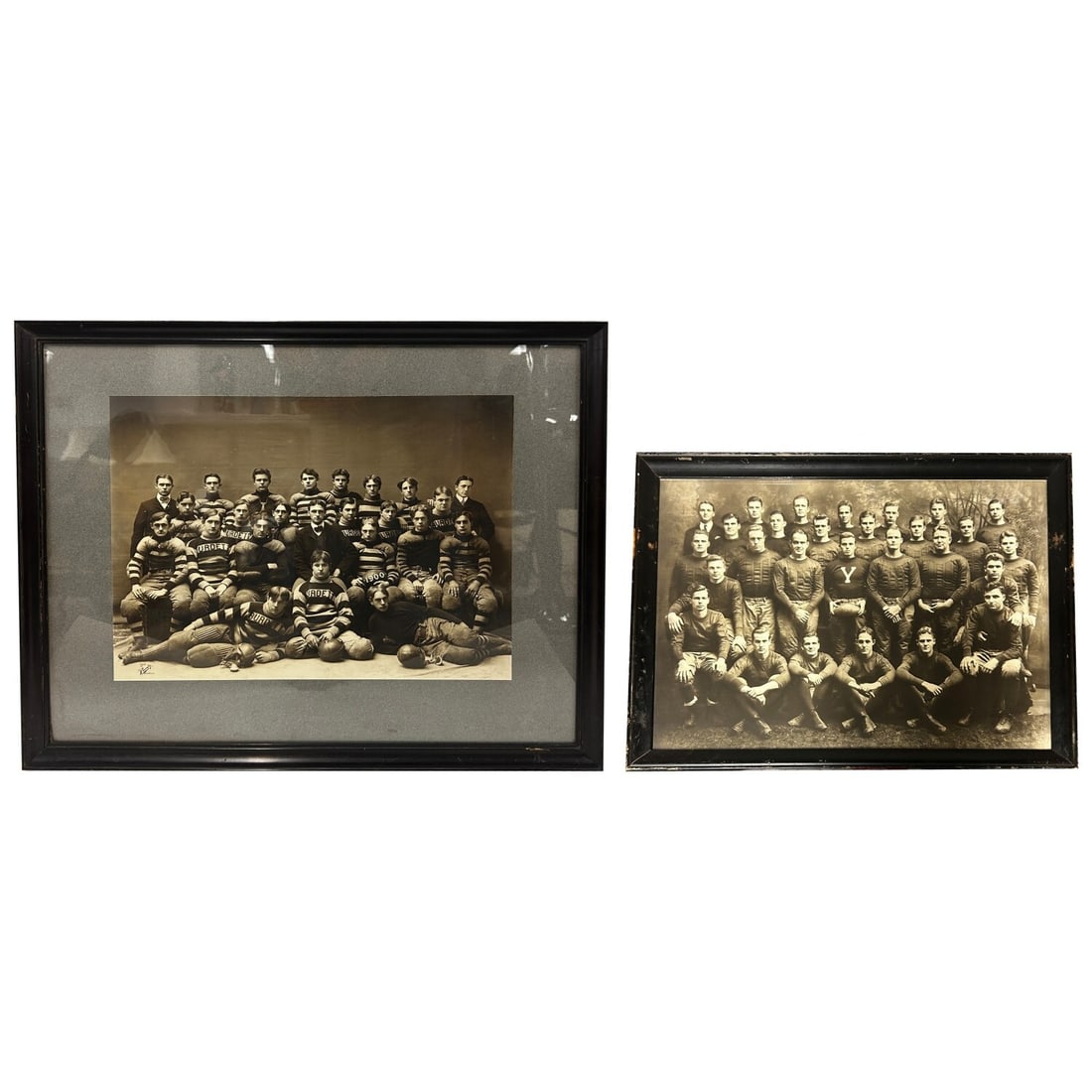 James E. Purdy, American (1858-1933) Photograph: James E. Purdy, American (1858-1933) Photograph of the 1900 Early American Football Team at Burdett College in Boston, Massachusetts. With J. E. Purdy & Co Stamp Lower Left. Along w/ a Vintage Early Y