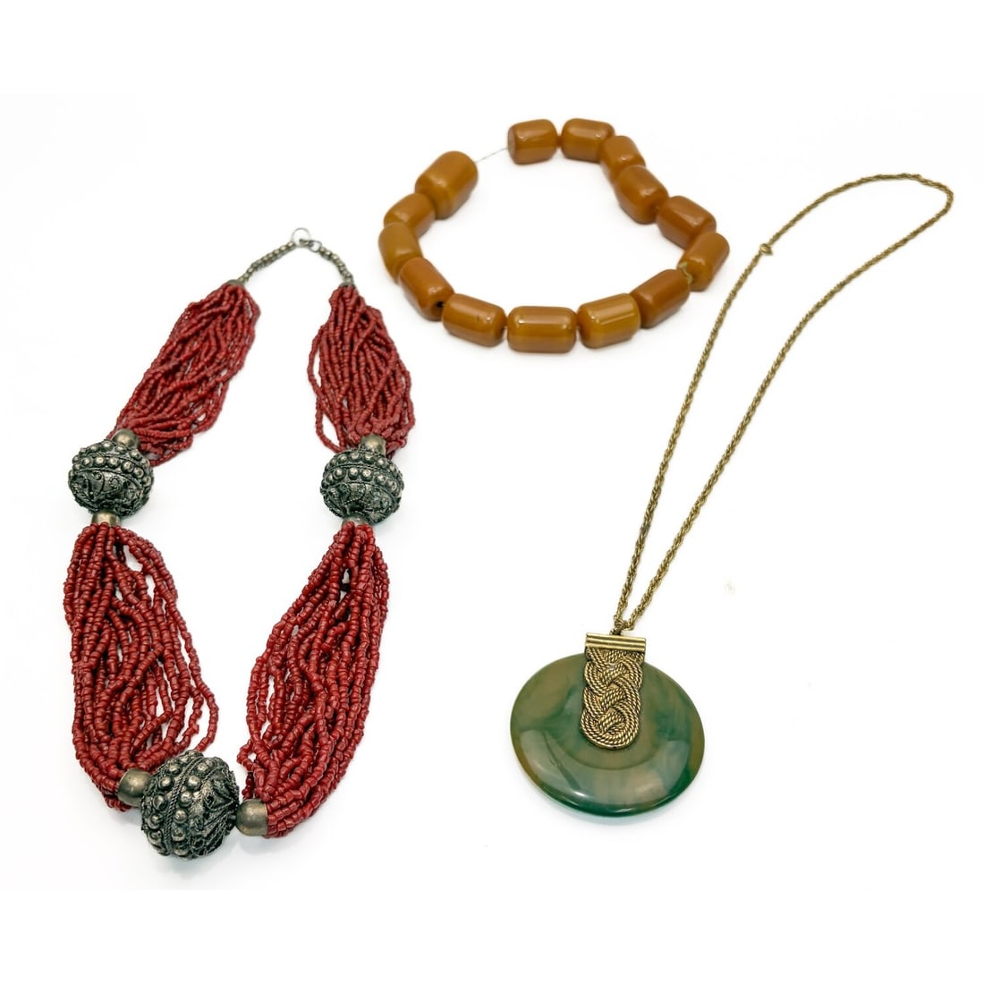 Chinese Lot of 3 Necklaces (1 of 4)