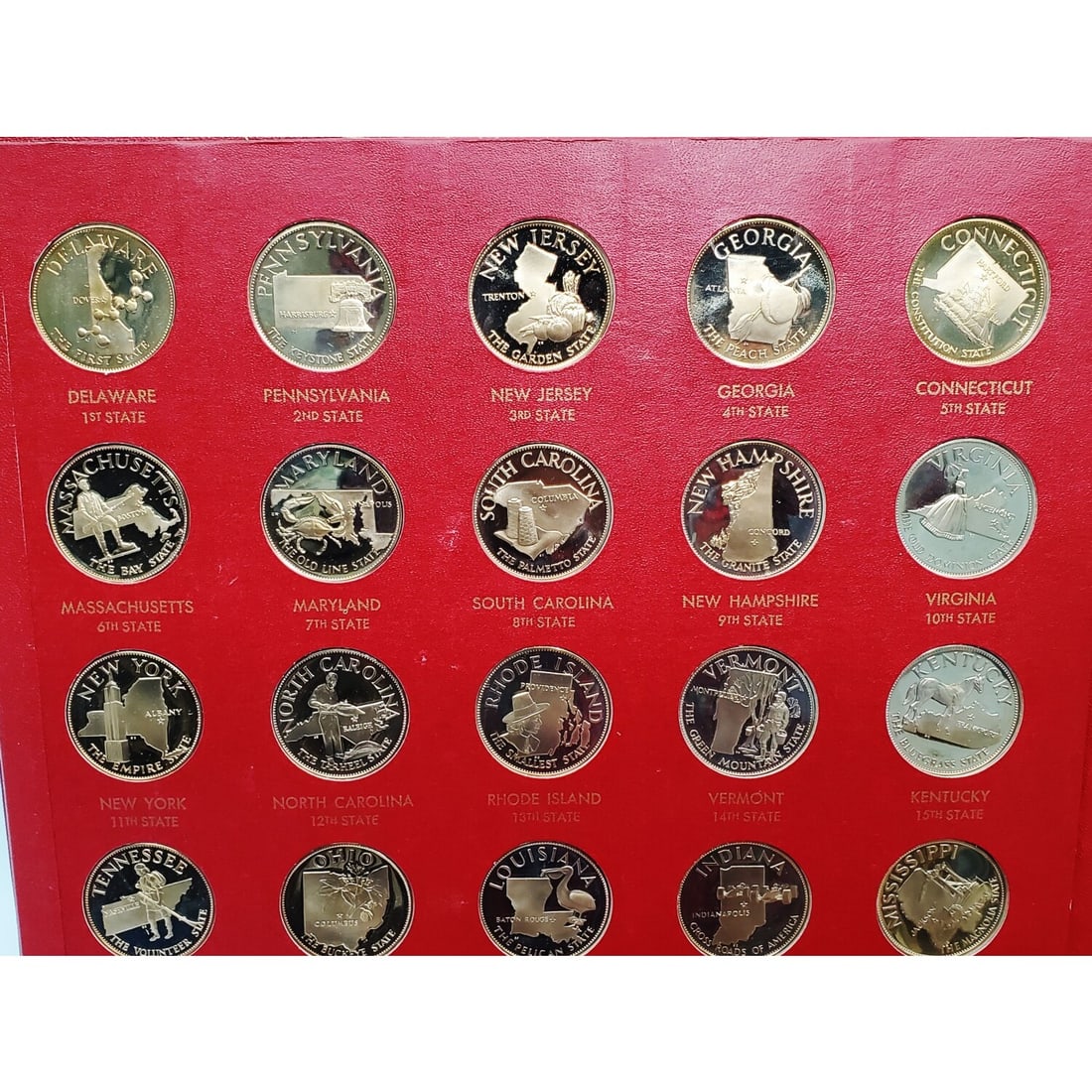 2 Franklin Mint Solid Bronze Proof Sets - 2