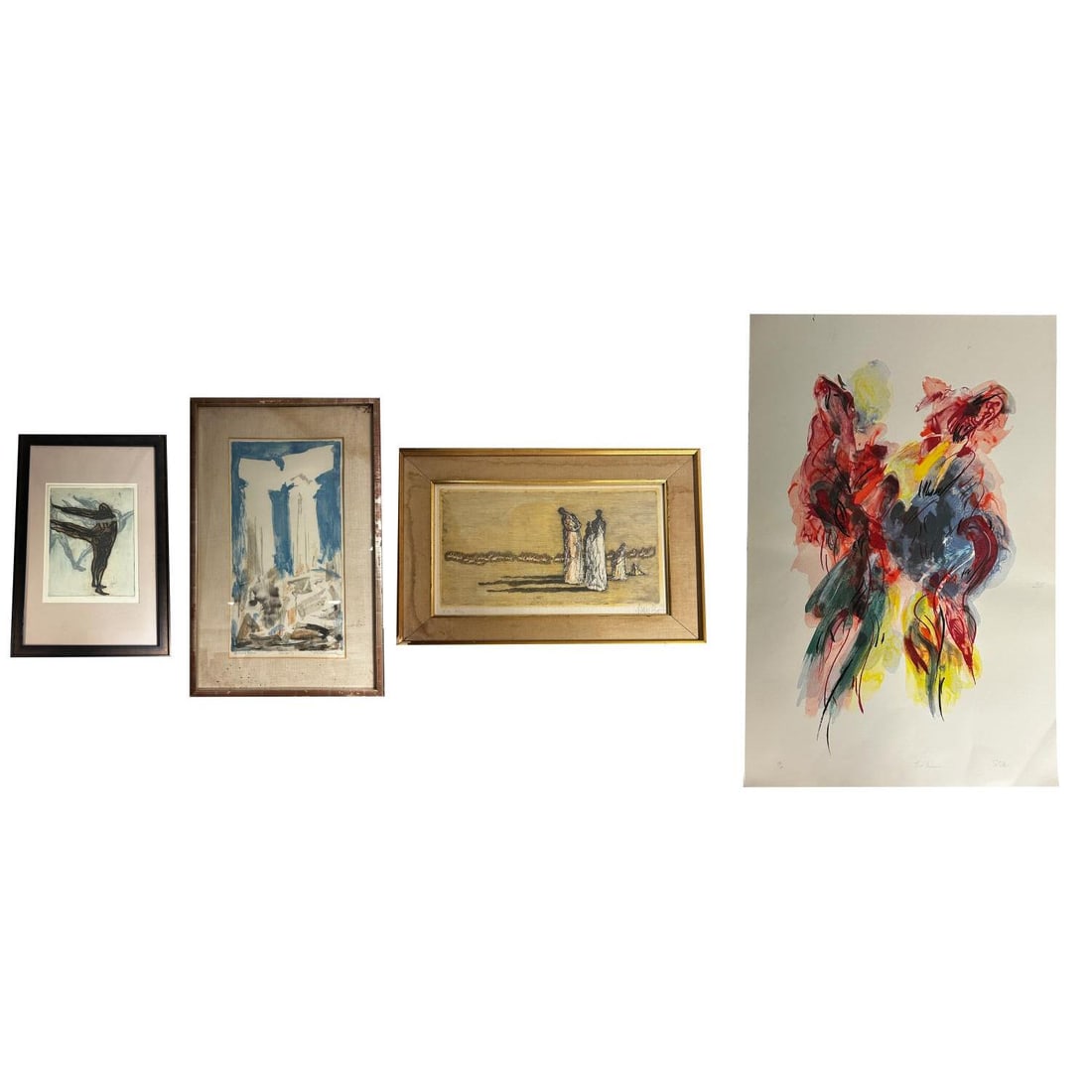 Lot of 4 Signed Lithographs (1 of 7)