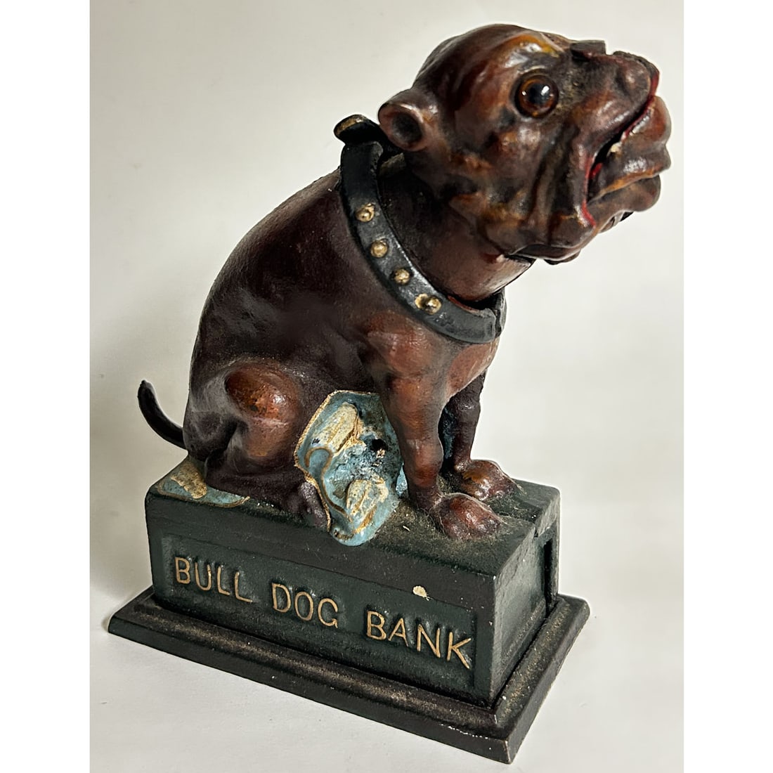 Mechanical Bulldog Bank "Book of Knowledge" (1 of 6)