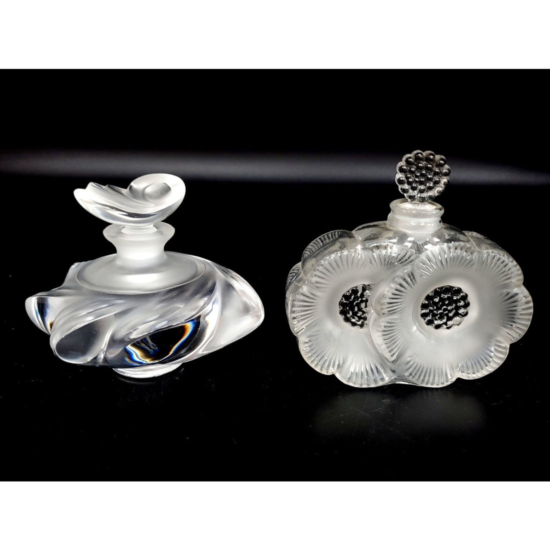 2 Lalique France Art Glass Vintage Perfume Bottles (1 of 5)
