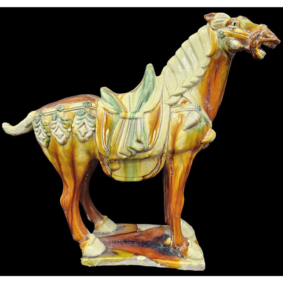 Chinese Vintage Tang Dynasty Style "Sancai" Horse (1 of 3)