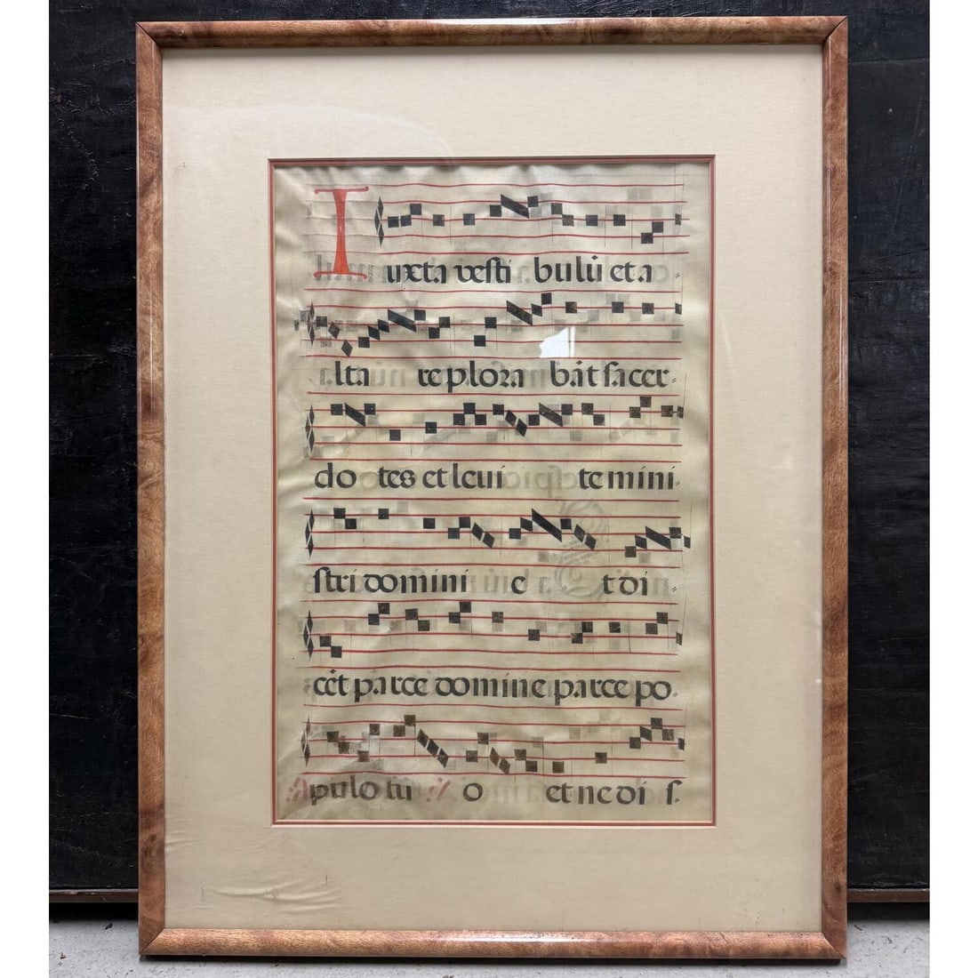 Antique Large Latin Music Sheet (1 of 3)