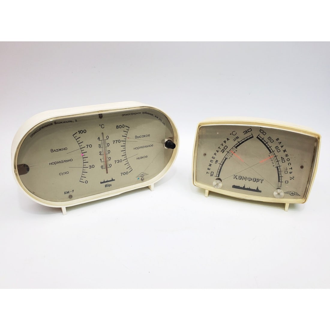 Lot of 2 Vintage Soviet-Era Weather Stations (1 of 3)