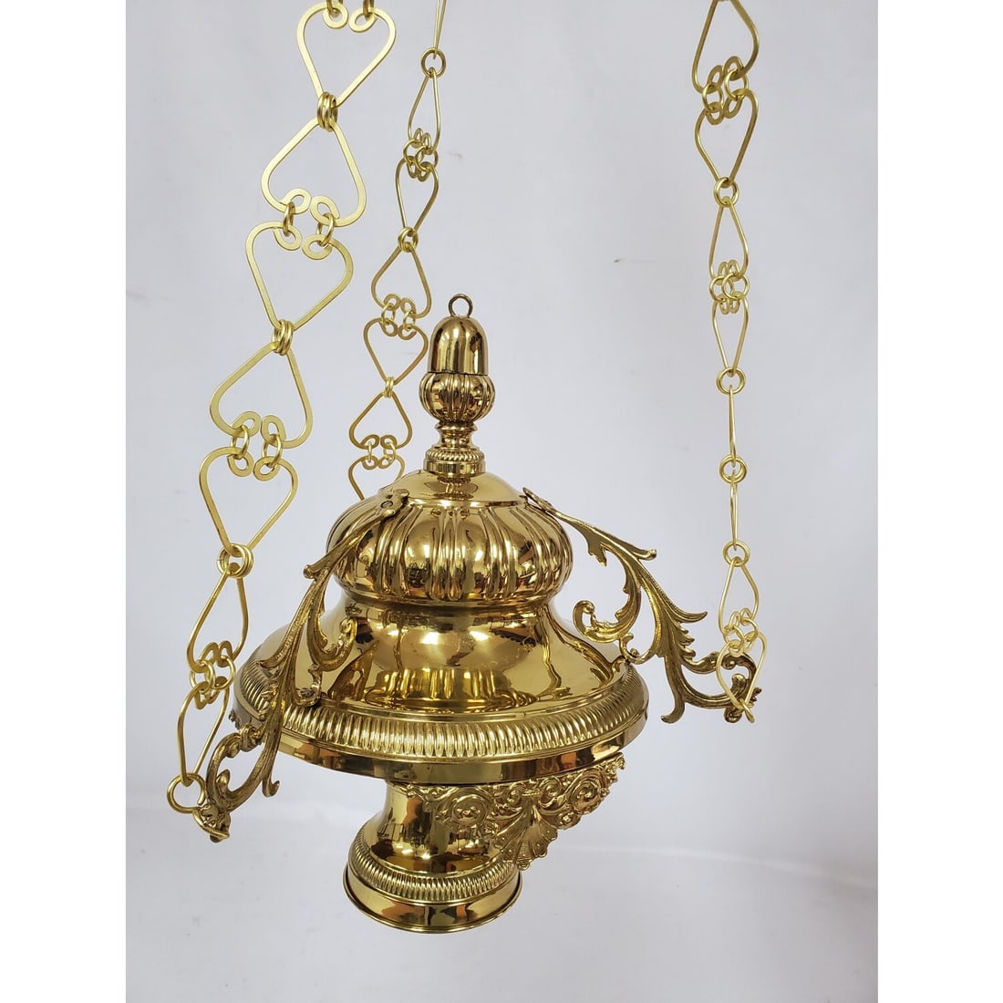 Vintage Italian Brass Sanctuary Lamp (1 of 5)
