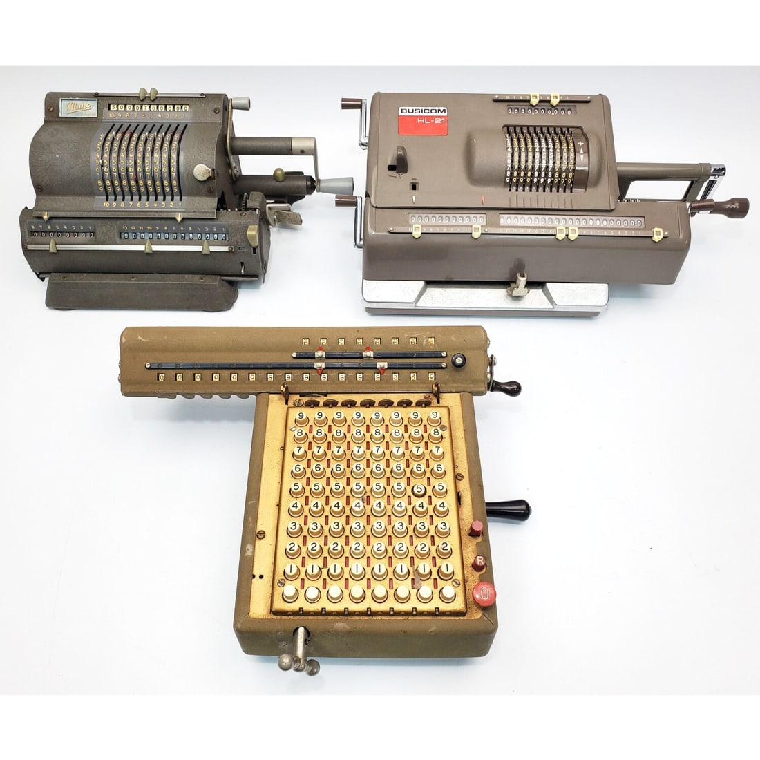 Lot of 3 Vintage Mechanical Calculators (1 of 6)