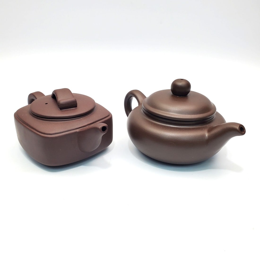 2 Chinese Signed Brown Clay Teapots (1 of 4)