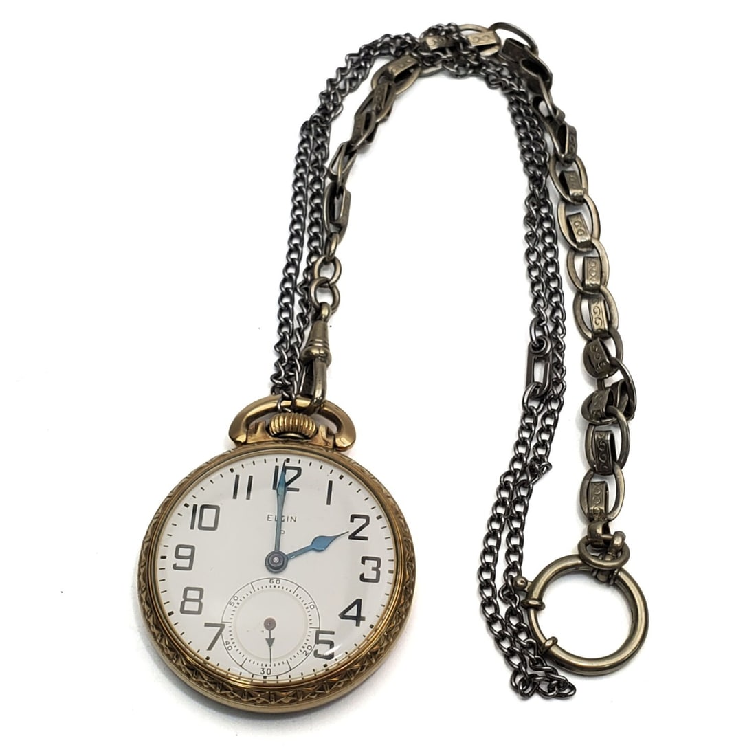 Antique Elgin Pocket Watch w/ Chains (1 of 3)