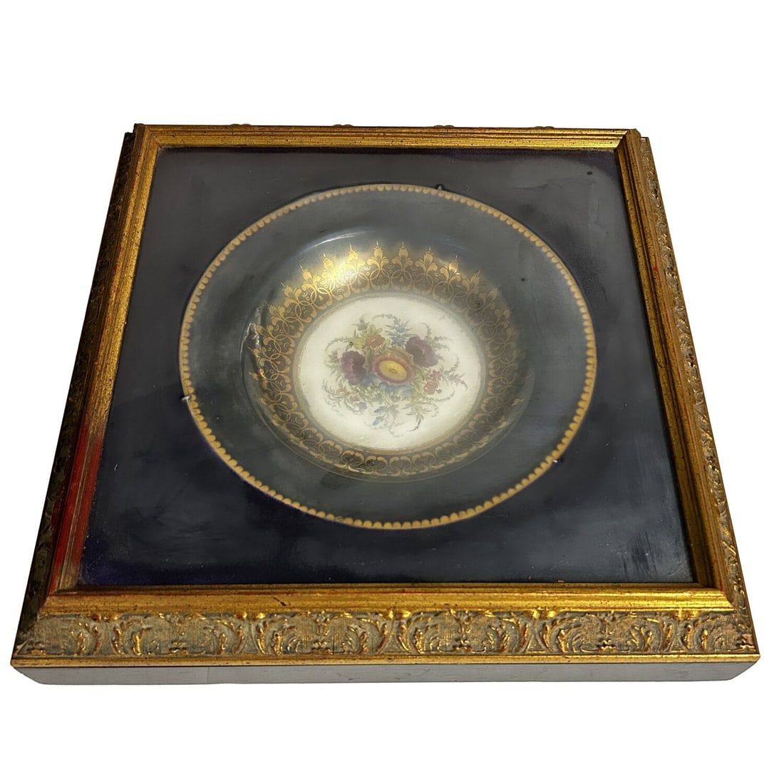 Antique Chamberlain's Worcester Painted Plate (1 of 3)