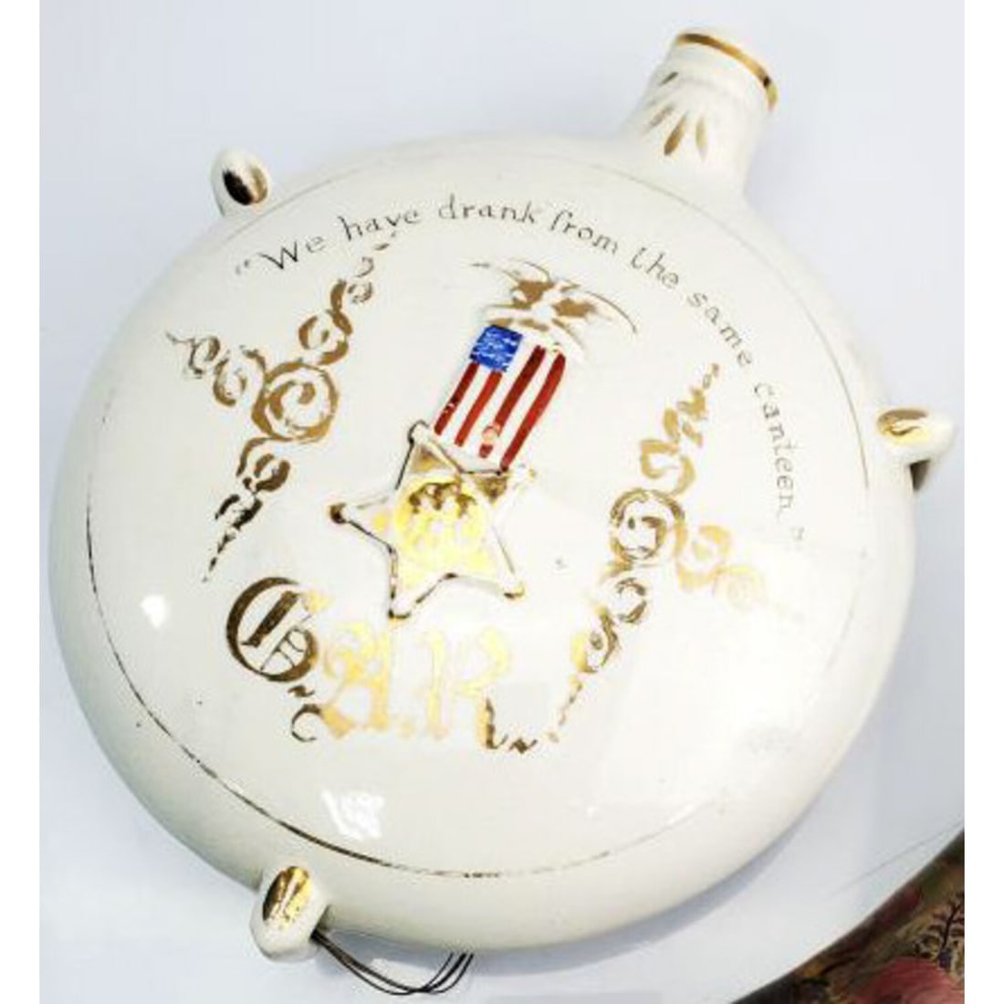 Antique American Porcelain Water Canteen (1 of 3)