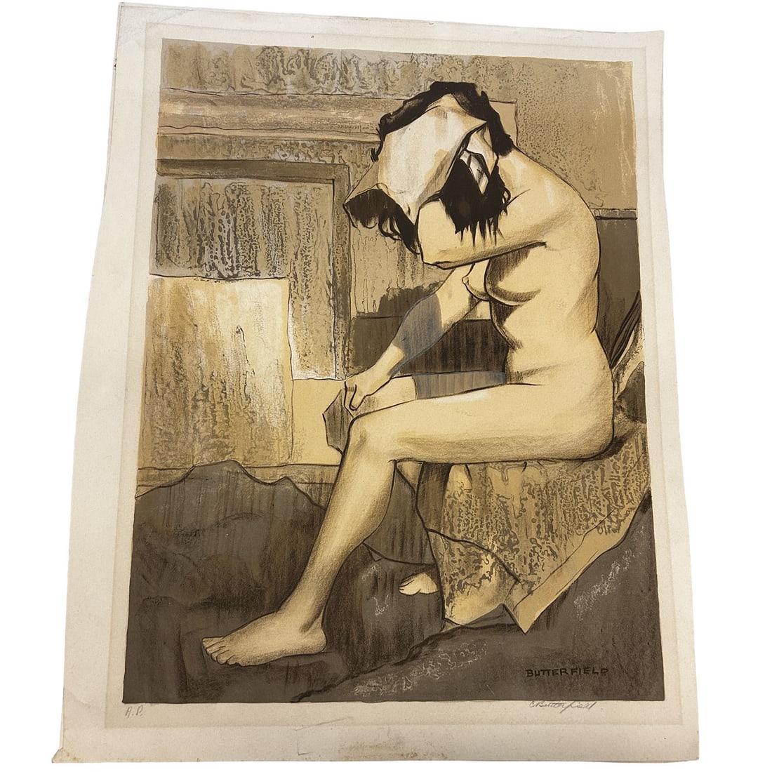 Lot of 2 Signed Cortland Butterfield Lithographs: Cortland Butterfield, American (1904-1977) Lot of 2 Signed Lithograph Artist Proofs. Both are Pencil Signed Lower Right and Marked A.P. Lower Left. Both are Unframed. Condition: Generally Good w/ Some