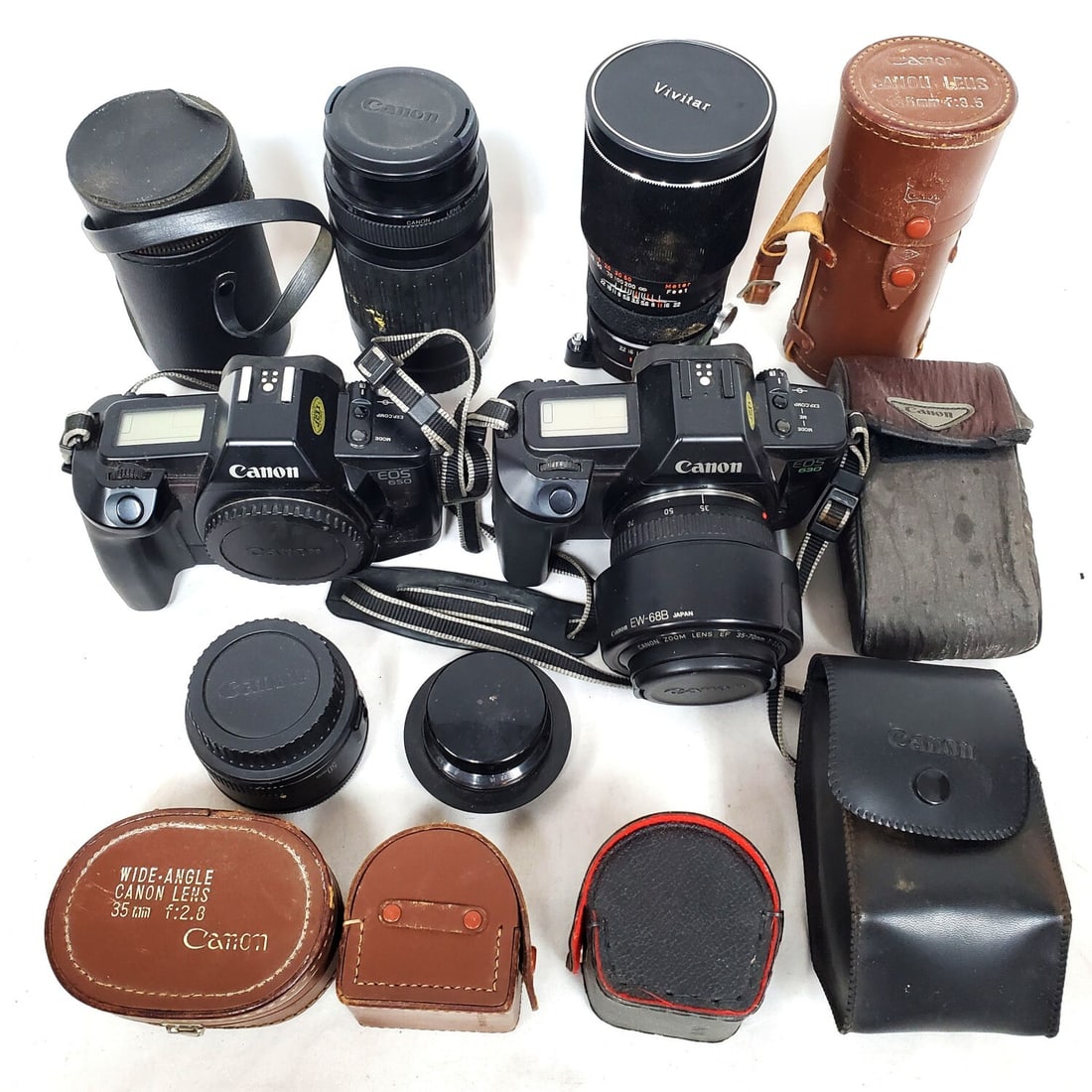 Large Group Lot of Canon Cameras & Camera Lenses (1 of 5)