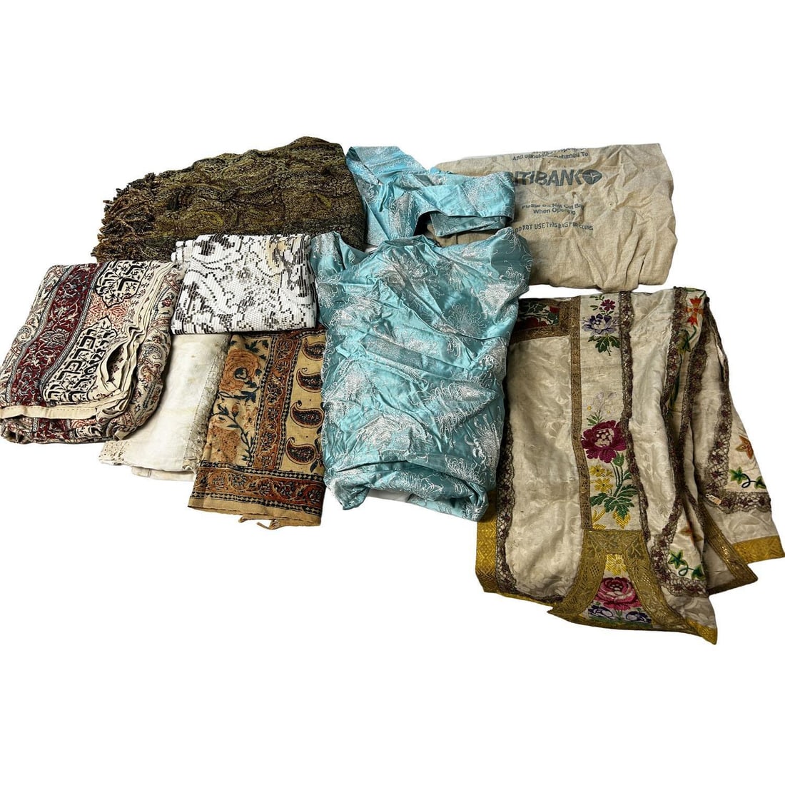 Lot of Various Persian Fabrics (1 of 4)