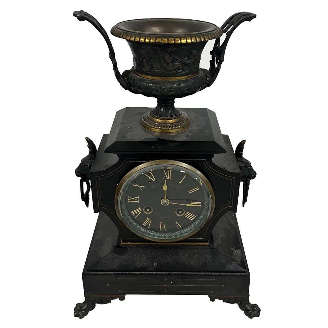 Antique Covell Gray & Co Neoclassical Mantel Clock (1 of 5)