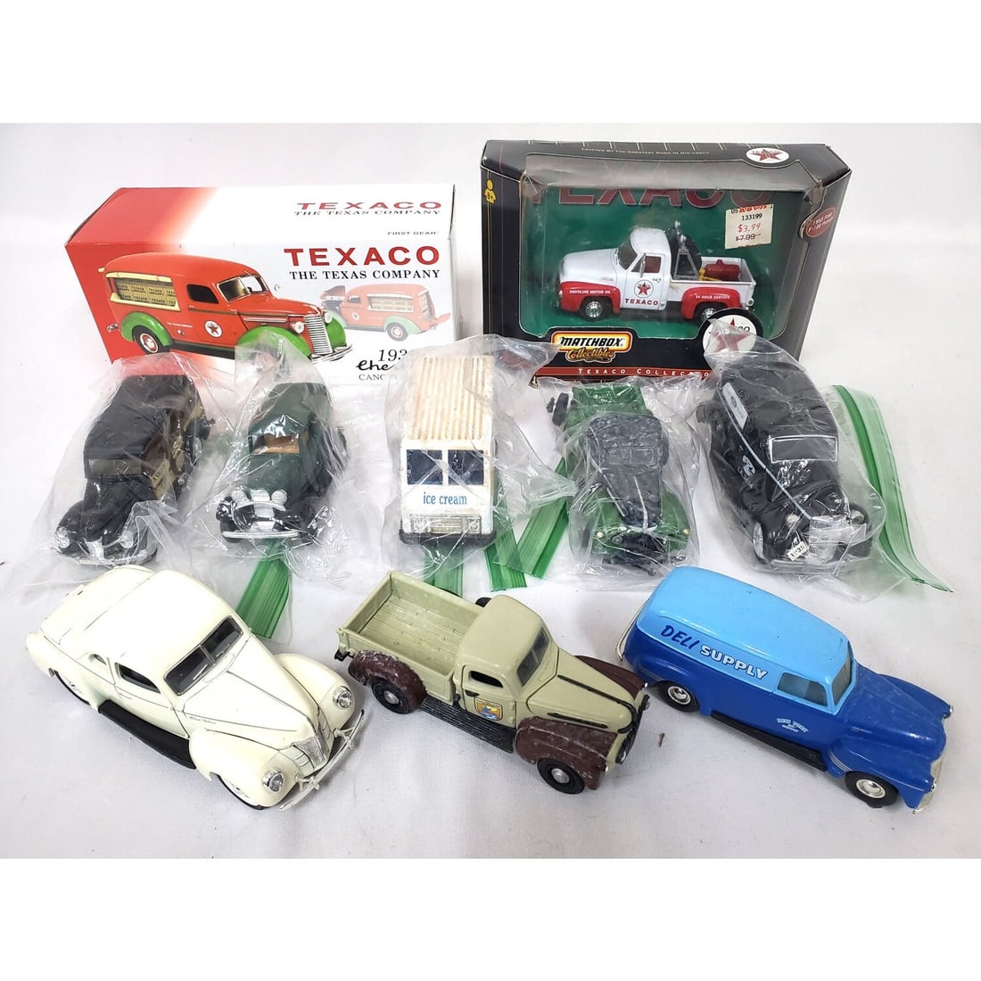2 Texaco Model Cars Along w/ 8 Toy Cars. (1 of 4)