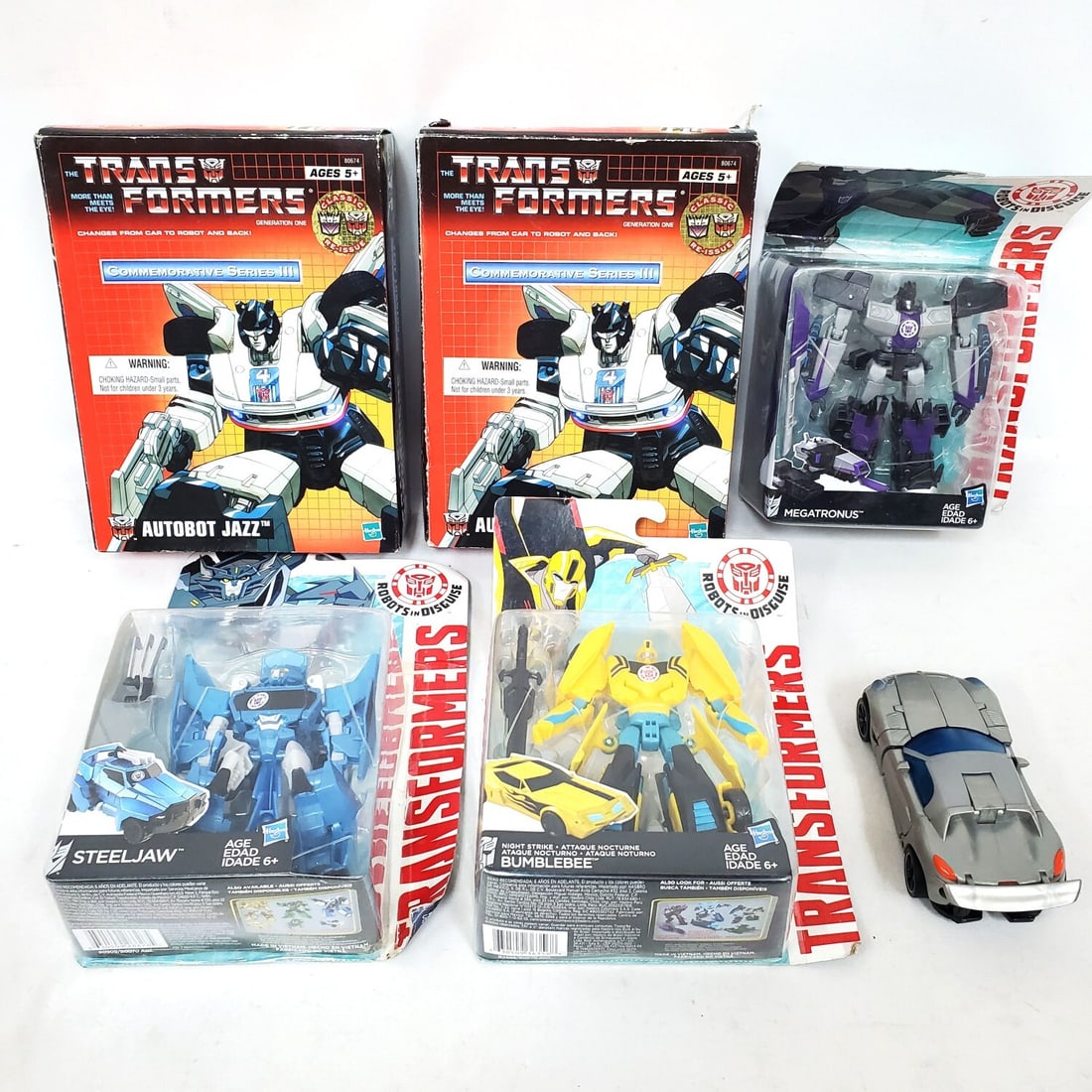 Lot of Transformers Action Figures: Lot of Transformers Action Figures. Condition: Sold As Is. Most of The Packaging is in Poor Condition See Images For Reference. Dimensions: Various Sizes. Provenance: From a Long Island, NY Home. Plea