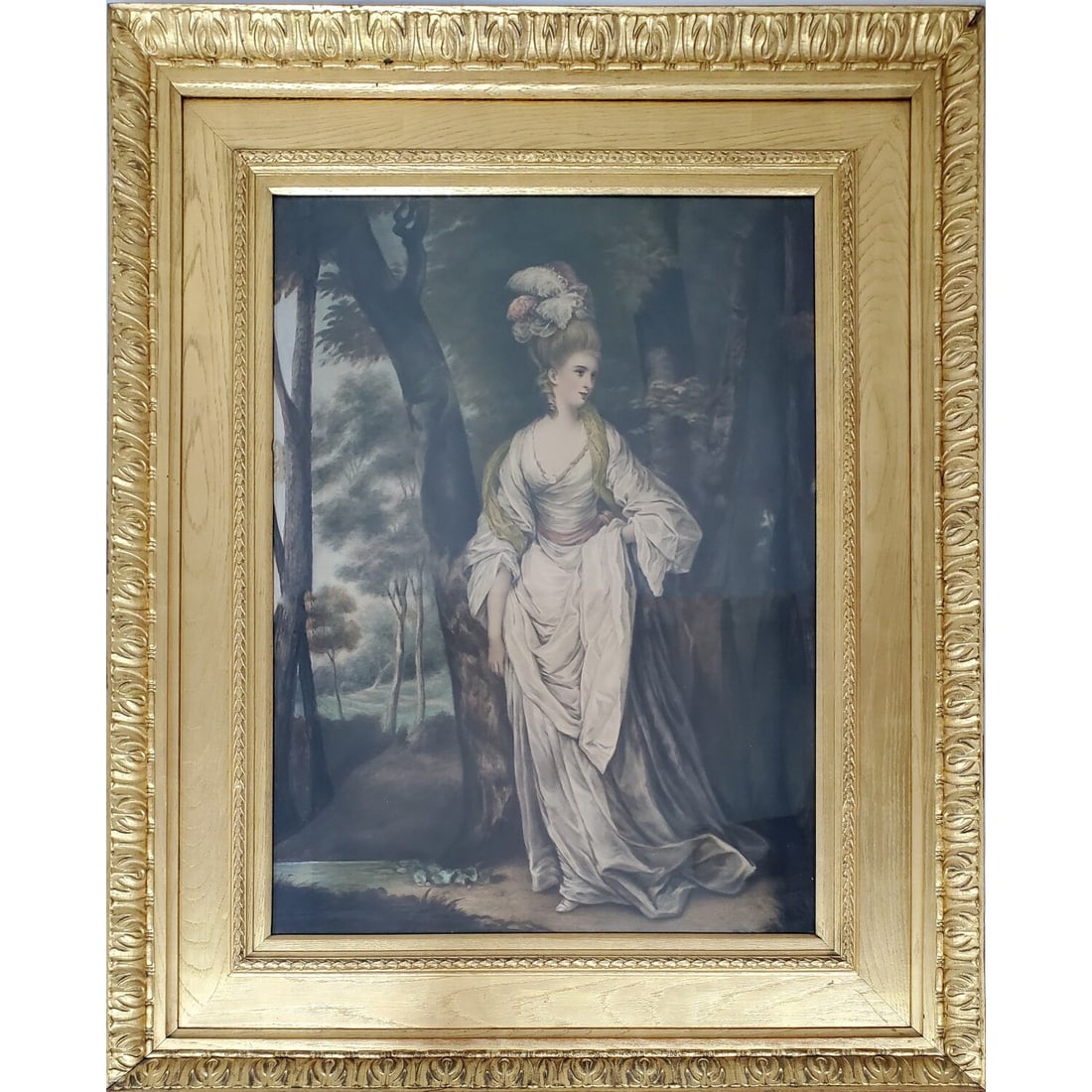 After Sir Joshua Reynolds, Antique Print: After Sir Joshua Reynolds, Antique Print "Elizabeth Carnac". Beautifully Framed Under Glass. Has Not Been Examined Out of Frame. Please Note that this Item is Heavy. Condition: Generally Good. Dimensi