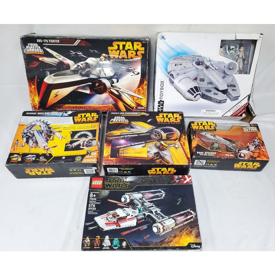 Large Lot of Star War Toys Inluding LEGO (1 of 4)