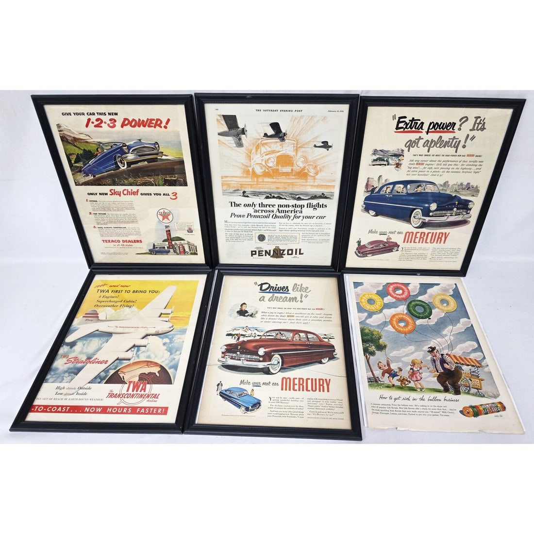 6 Vintage Advertisements Including TWA & More (1 of 4)