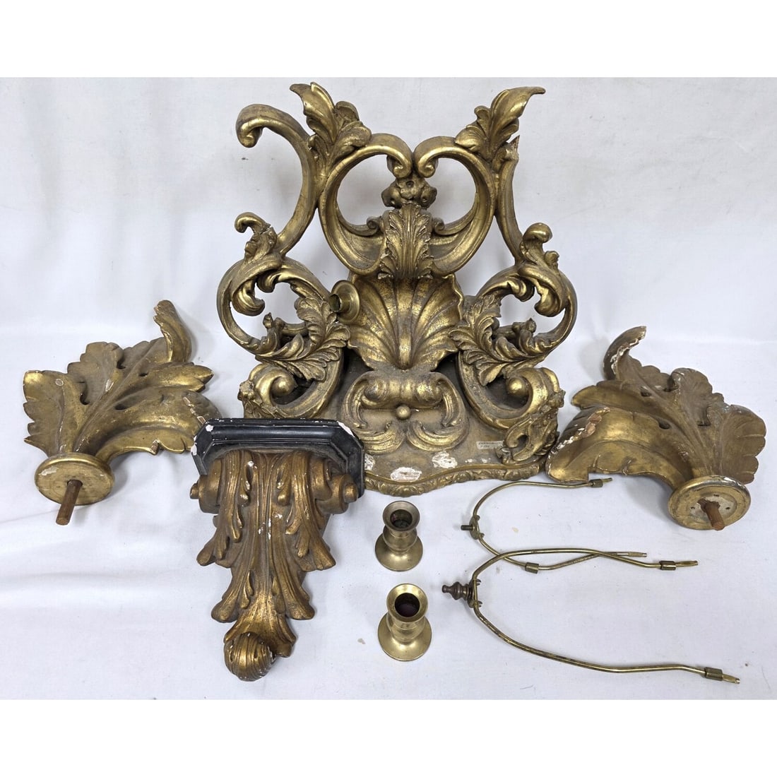 Group Lot of Antique Carved Wood & Other Items: Group Lot of Antique Carved Wood & Other Items. Condition: AS IS w/ Damages.Dimensions: Largest-17" x 16". Provenance: From a Long Island, NY Home.Please note the absence of a Condition Report does