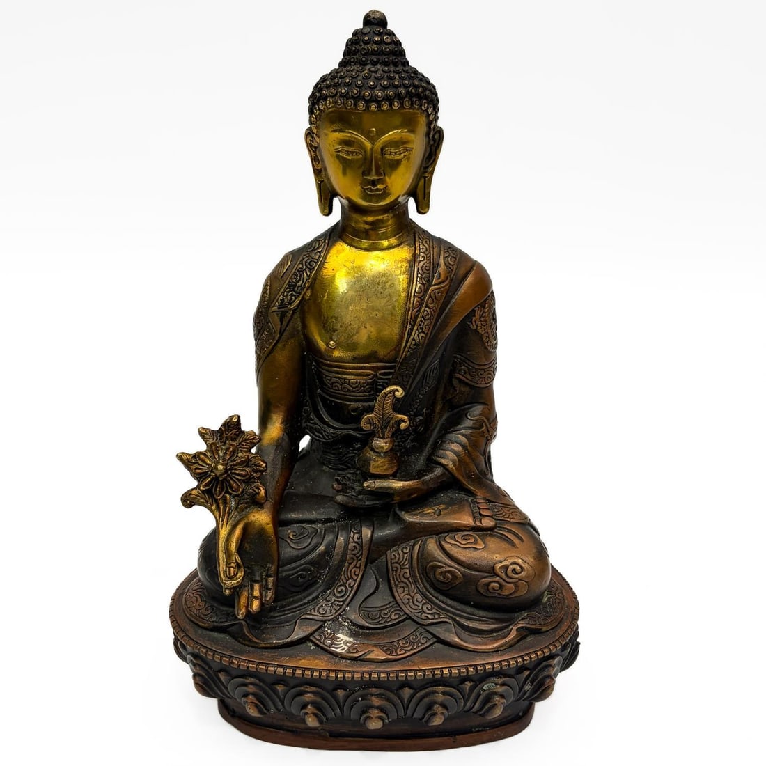 Tibetan Brass Buddha Statue (1 of 2)