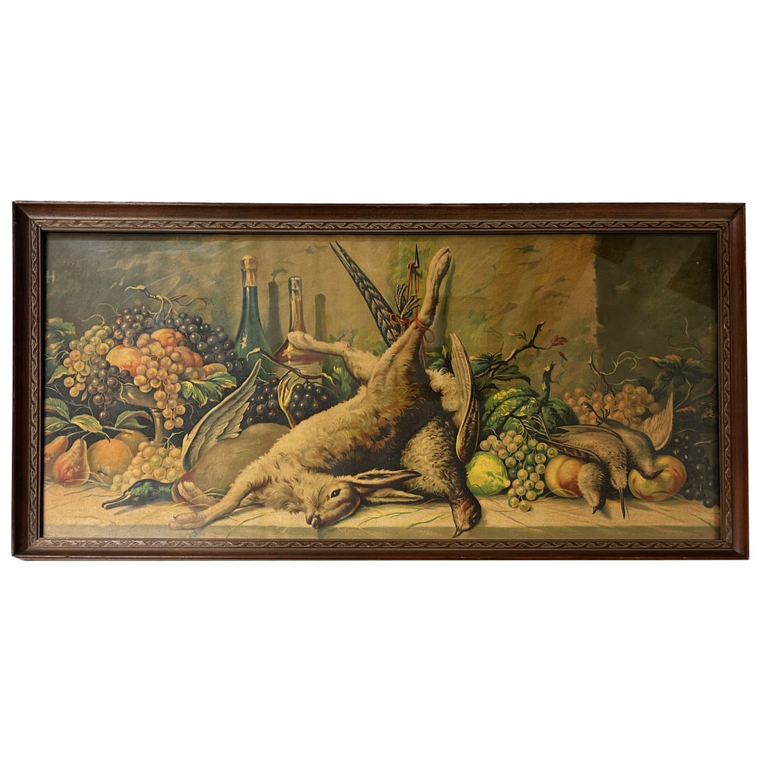 Framed Italian Artwork Print "Hunting Still Life" (1 of 1)