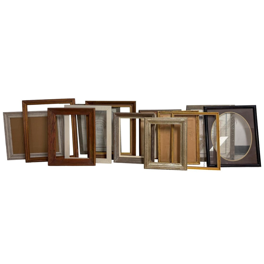 Lot of 13 Medium Sized Wooden Frames (1 of 3)