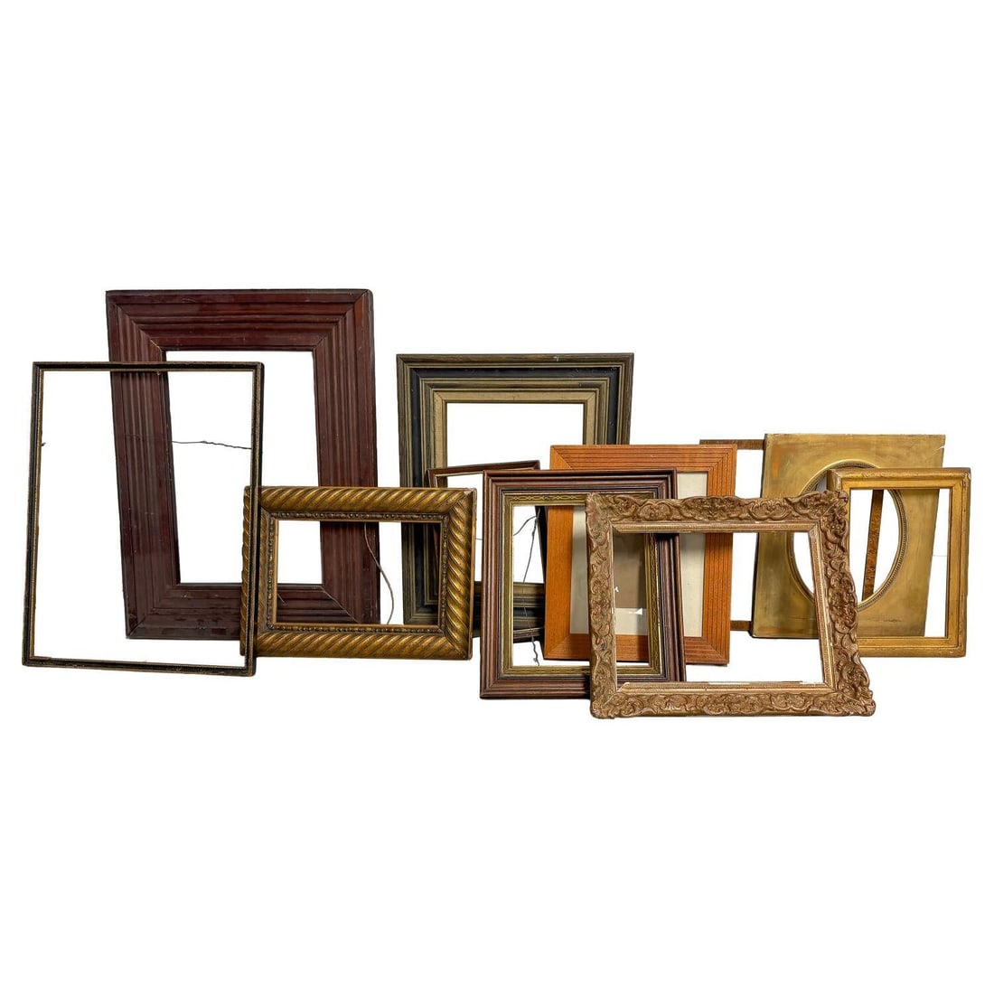 Lot of 11 Small & Medium Sized Wooden Frames (1 of 4)
