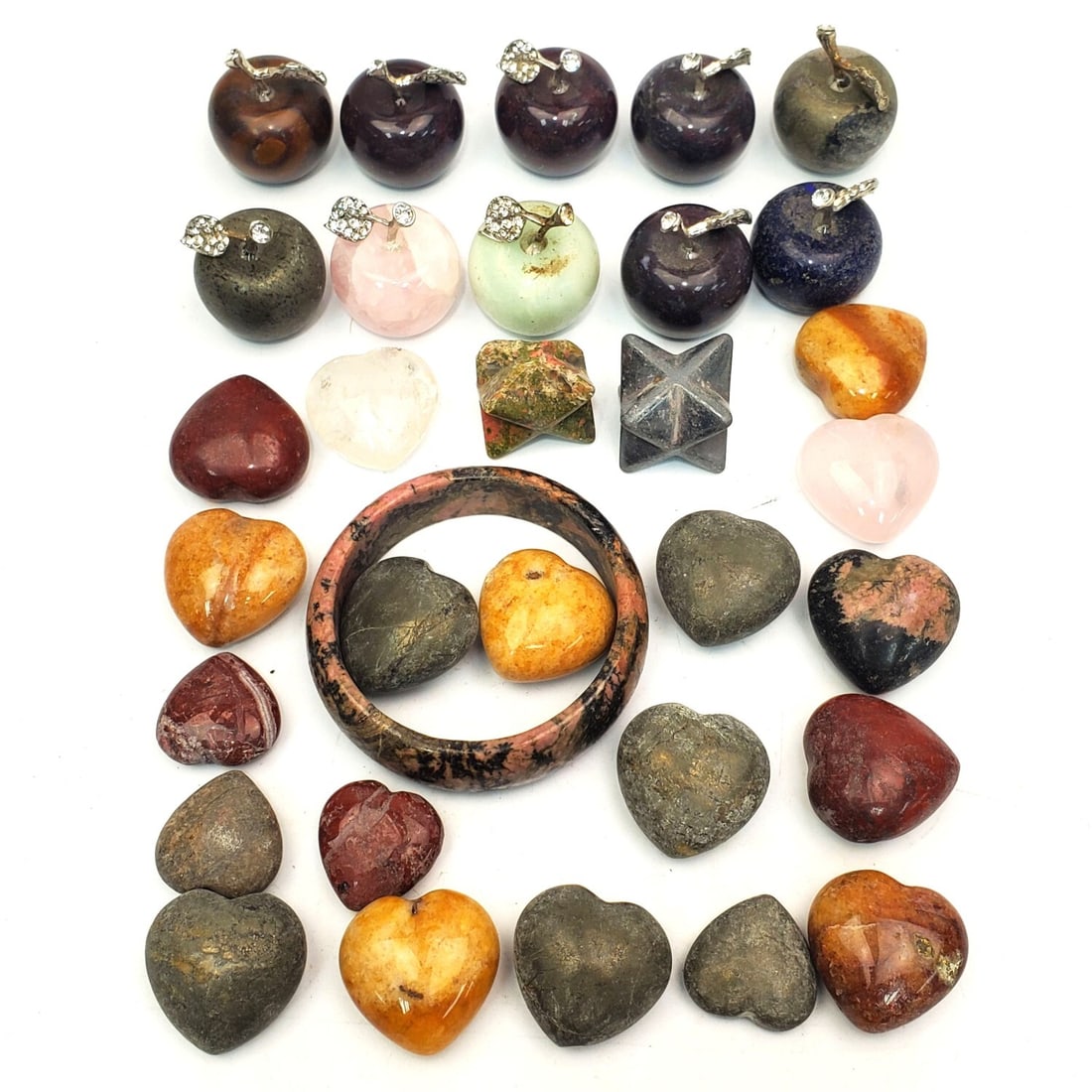 Large Bag Lot of Chinese Gemstone Items (1 of 3)