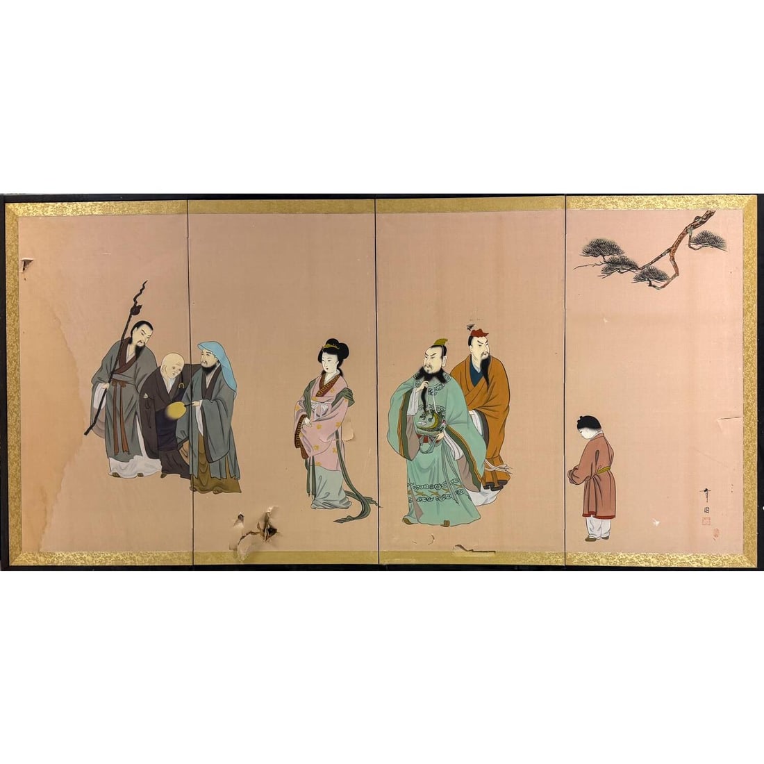 Chinese 4 Section Panel Screen - 2