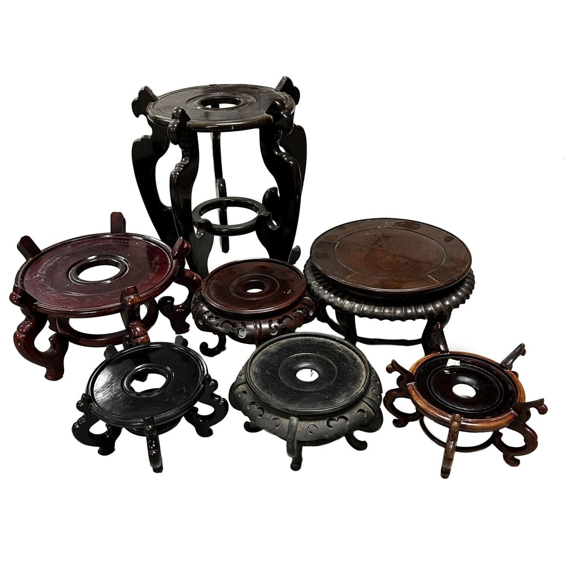 Large Variety of Large Chinese Wooden Stands (1 of 2)