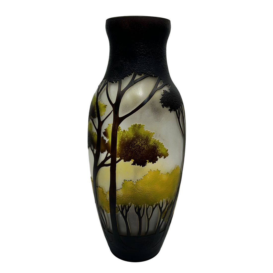 Cameo Glass Vase: Cameo Glass Vase. Condition: Generally Good. Dimensions: H-14" x Dia-6". Provenance: From a Long Island, NY Home. Please note the absence of a Condition Report does not imply that there are no conditi