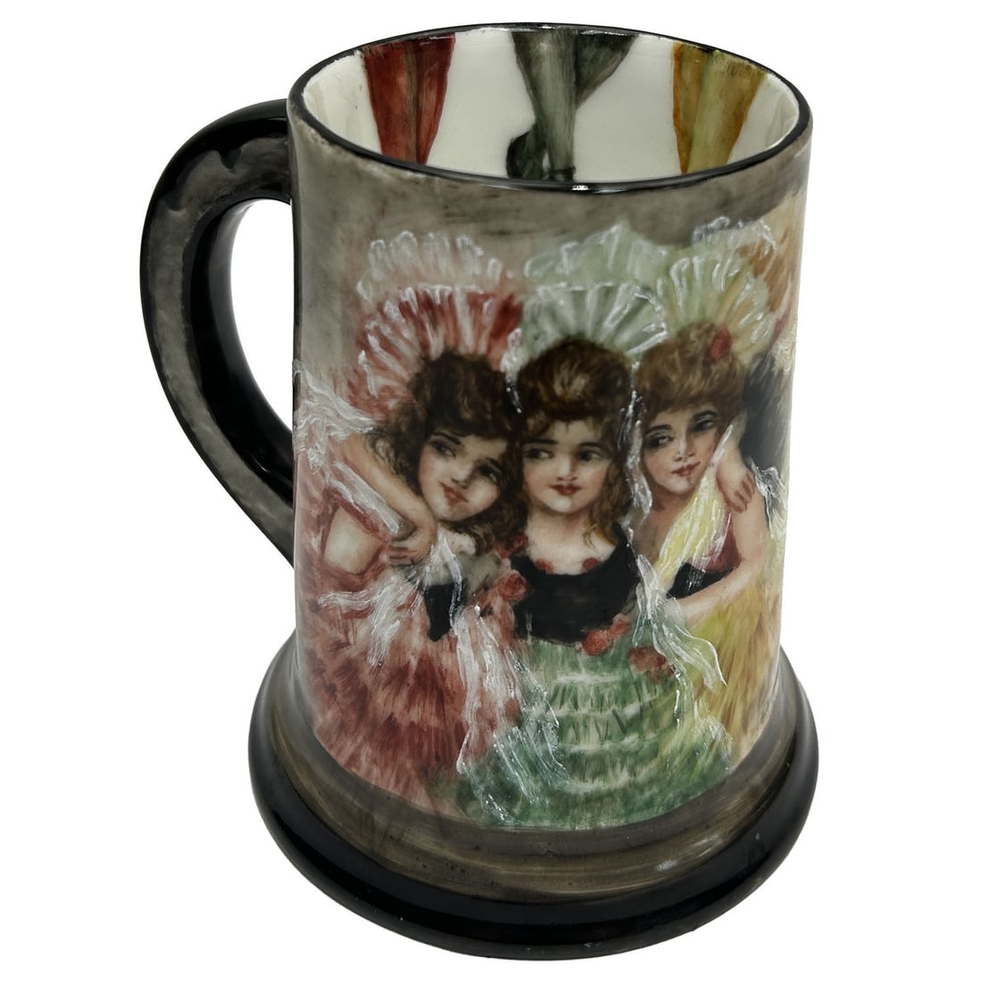 Antique Limoges France Hand Painted Beer Mug: Antique Limoges France Hand Painted Beer Mug c.1920's. Condition: Generally Good. Dimensions: H-5.25". Provenance: From a Long Island, NY Home. Please note the absence of a Condition Report does not i
