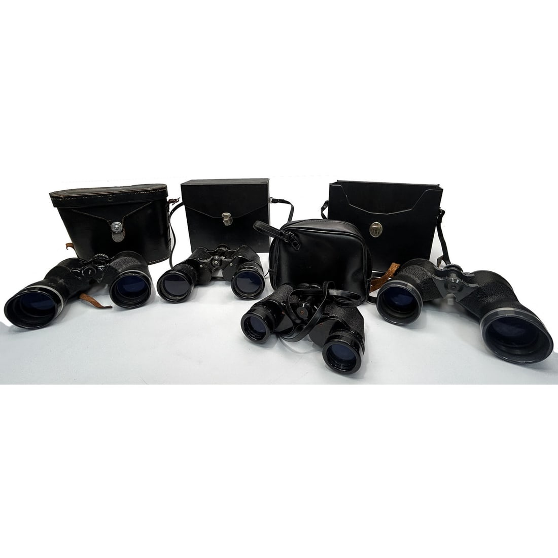 Lot of 4 Vintage & Antique Binoculars: Lot of 4 Vintage & Antique Binoculars. Including Binolux, Compac Magna-Lite & Tasco & Other. All 4 Have Cases. Please Note that this Item was Previously Sold in our April 2026 Auction to a Non-Paying 