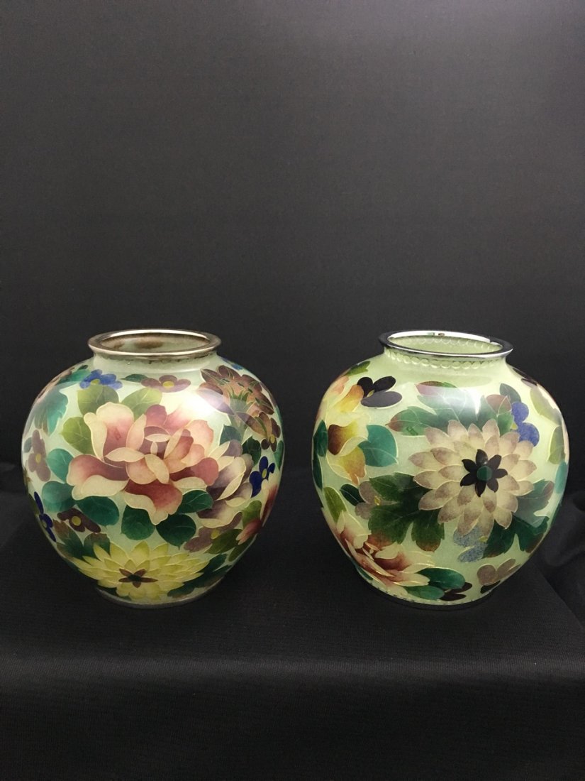 Near Pair of Japanese Vases (1 of 3)