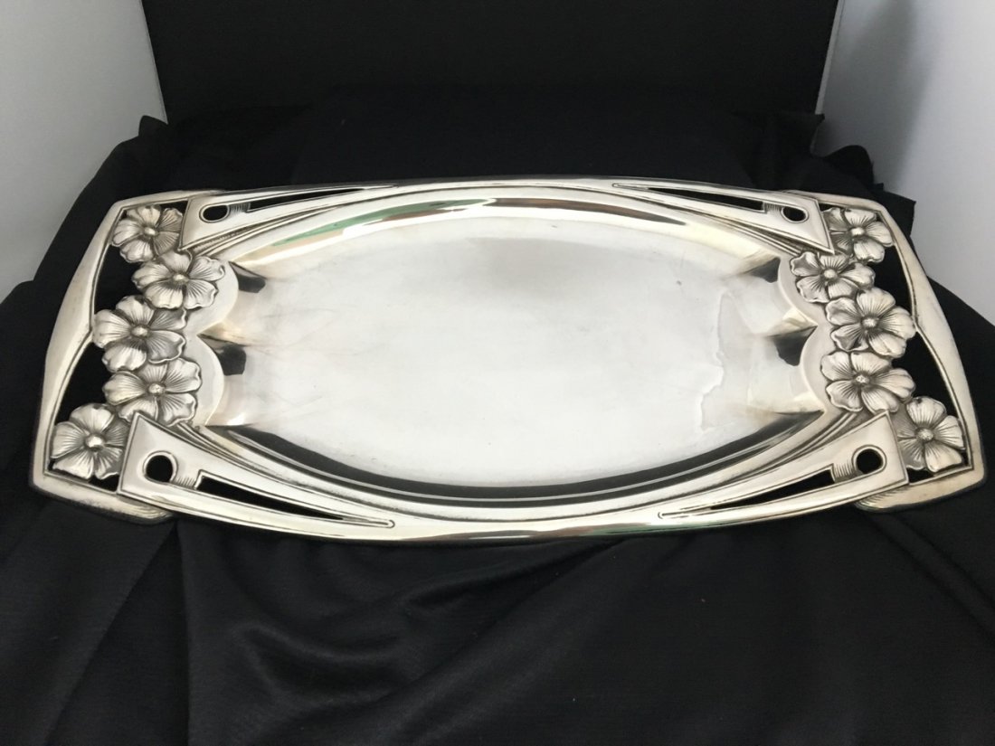 French Large Silver Tray (1 of 4)