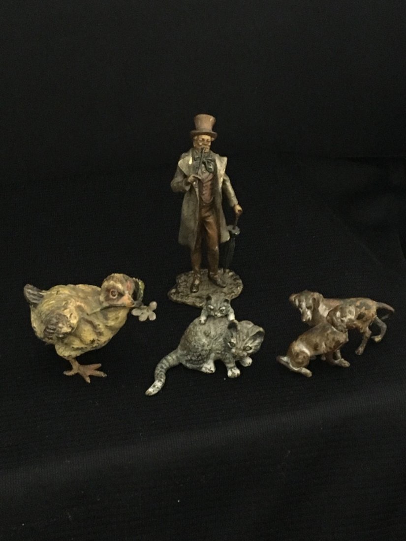 Austrian Bronze Cold-Painted Small Figurines (1 of 2)