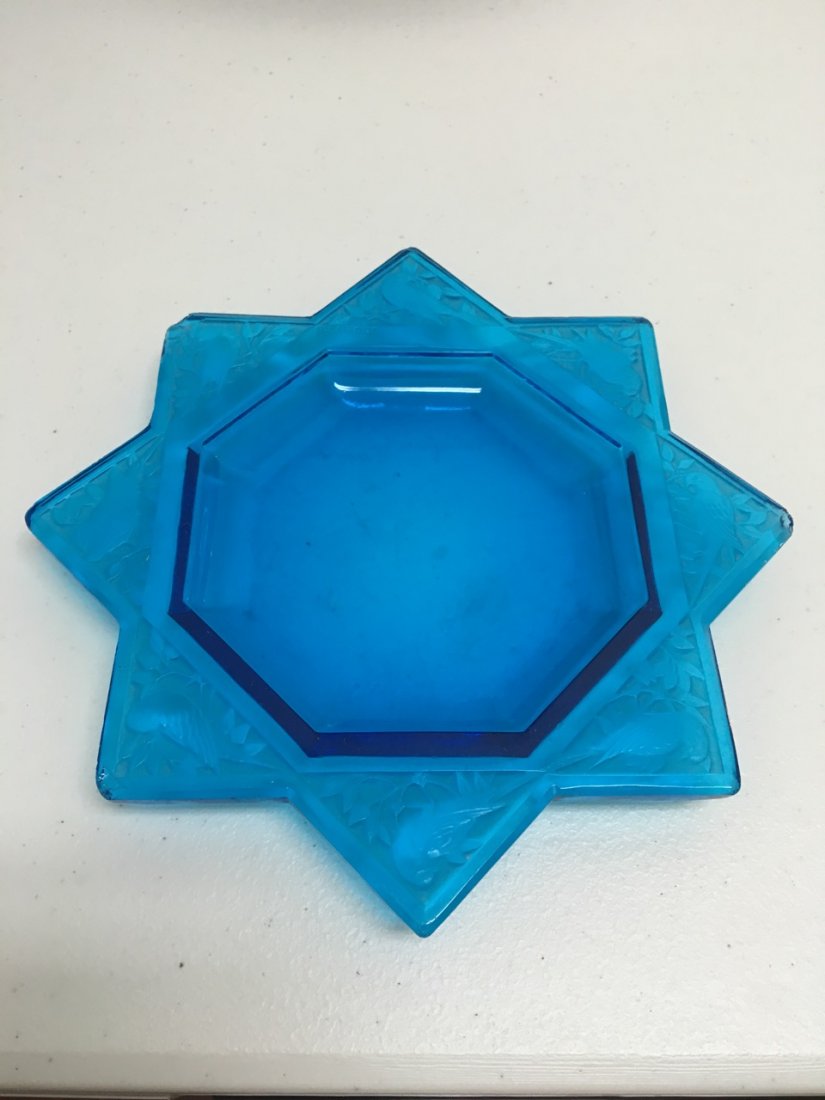 R. Lalique Small Blue Tray (1 of 4)