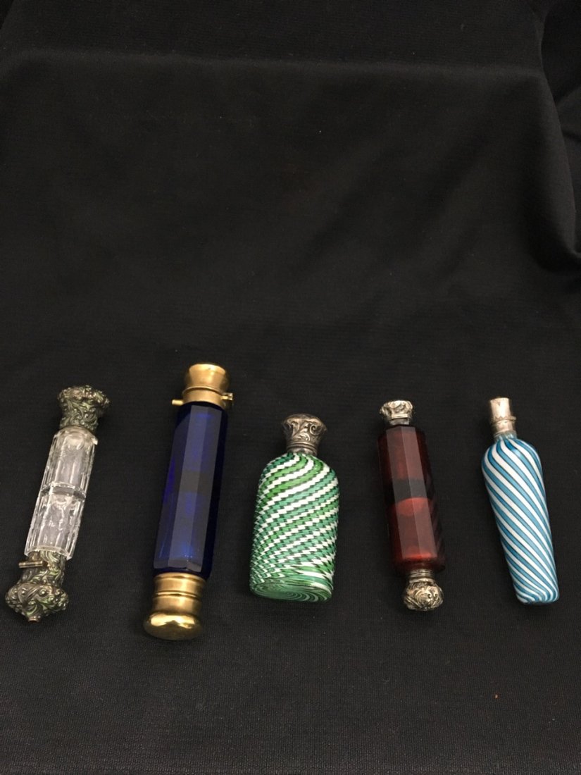 Five 19th-Century Glass Perfumes (1 of 1)