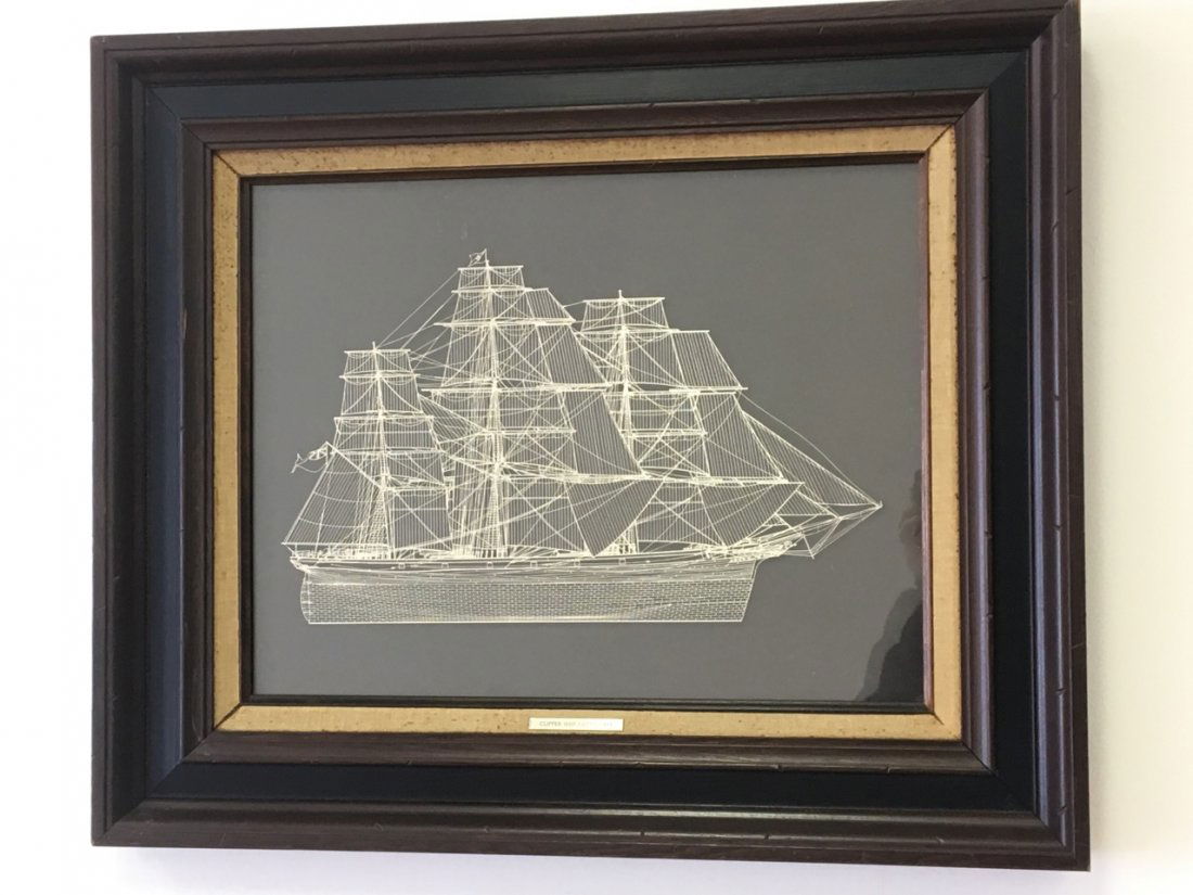 Sterling Silver Diorama of the Clipper Ship Cutty Sark (1 of 3)