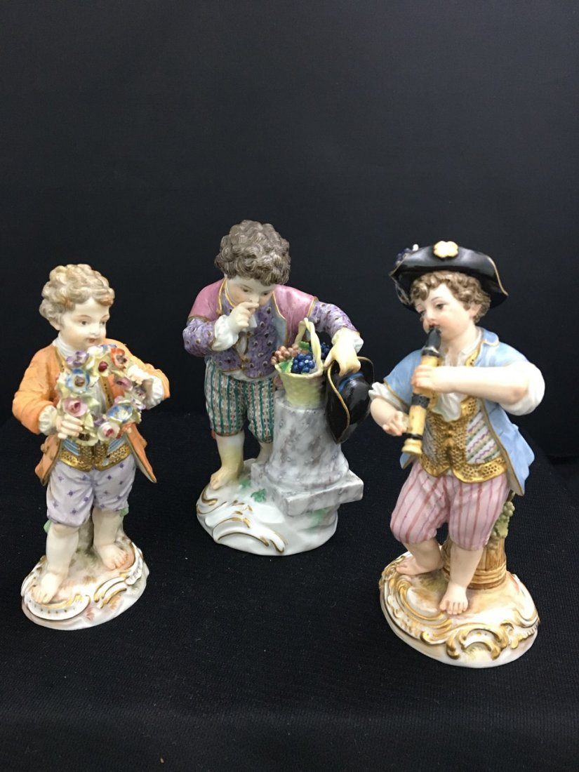 Three Meissen 19th-Century Figures (1 of 5)