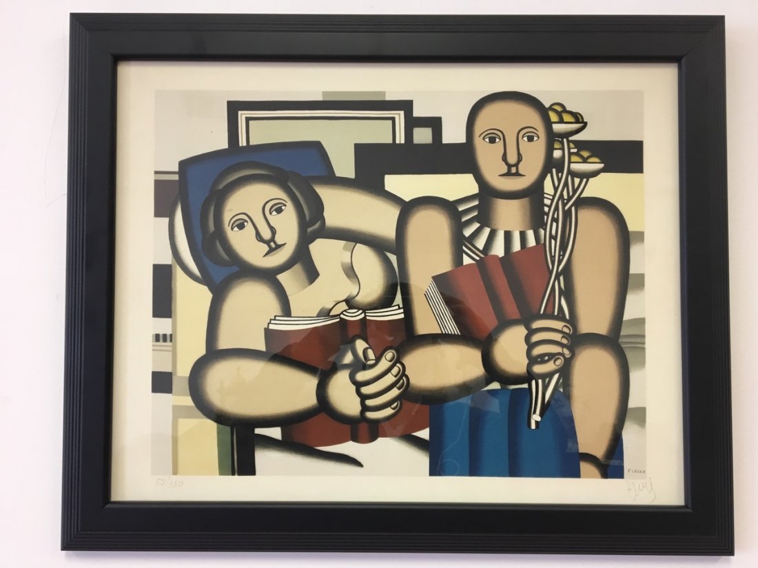 Fernand Leger Attributed Lithograph No. 50/350 (1 of 3)