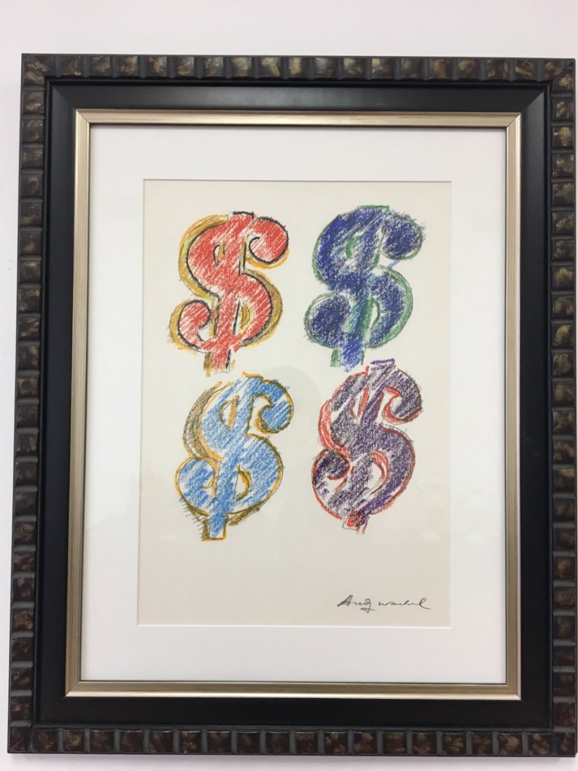 Andy Warhol Attributed Dollar Signs (1 of 2)