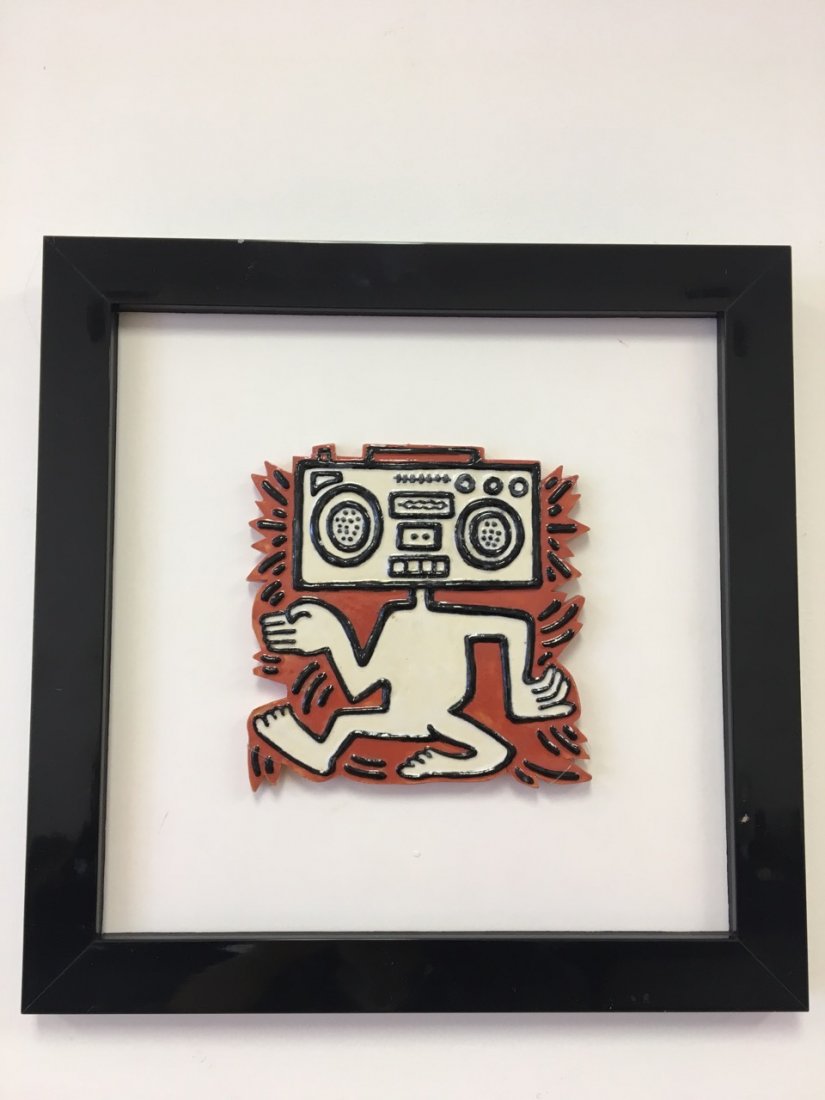 Keith Haring Ceramic Tile (Radiohead) (1 of 2)
